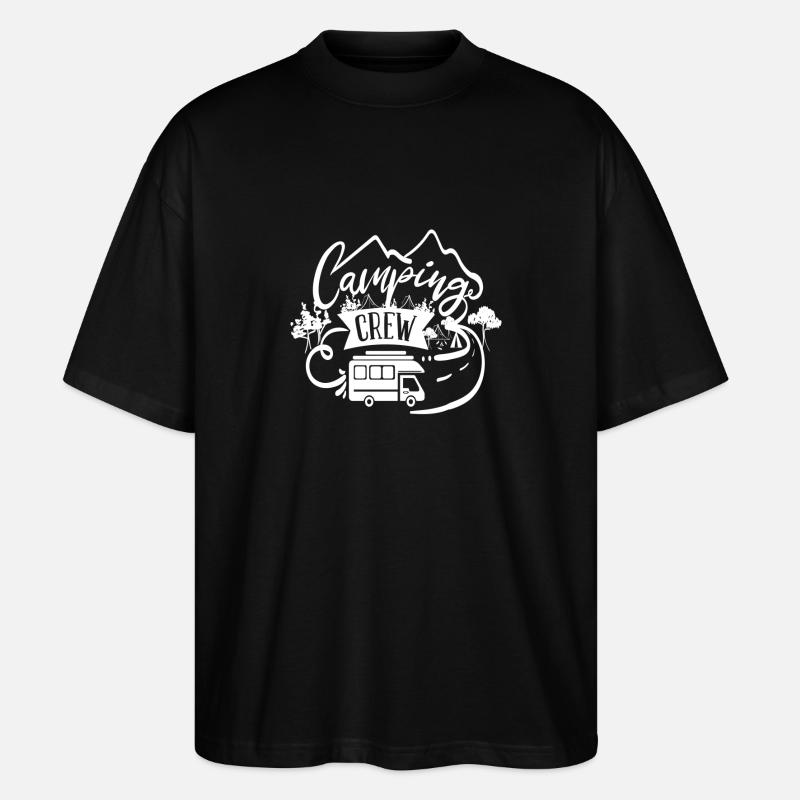Camping-Crew - Stanley/Stella Oversized Unisex Bio T-Shirt Blaster 2.0 - Schwarz