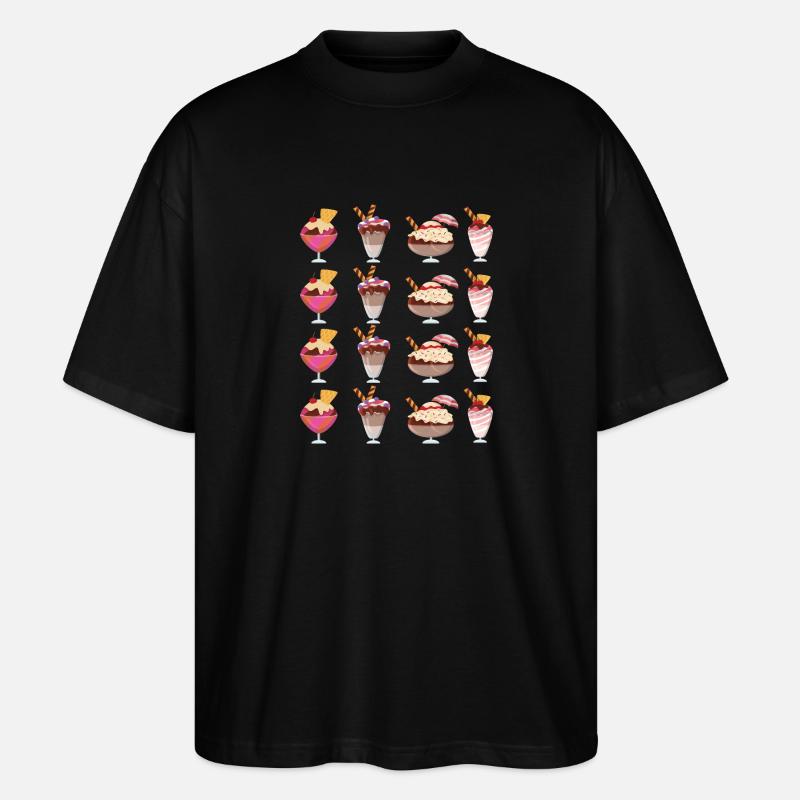 Sélection de coupes glacées - T-shirt bio Blaster 2.0 coupe oversize Stanley/Stella Unisexe - noir