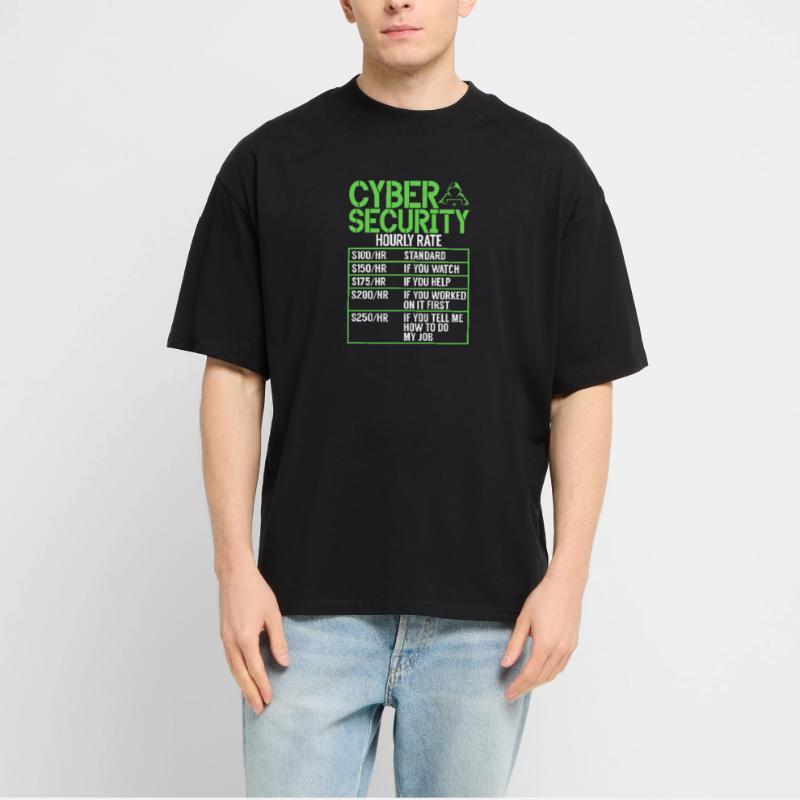 Cyber security hacker hacking Stanley/Stella Oversized Unisex Organic T-shirt Blaster 2.0
