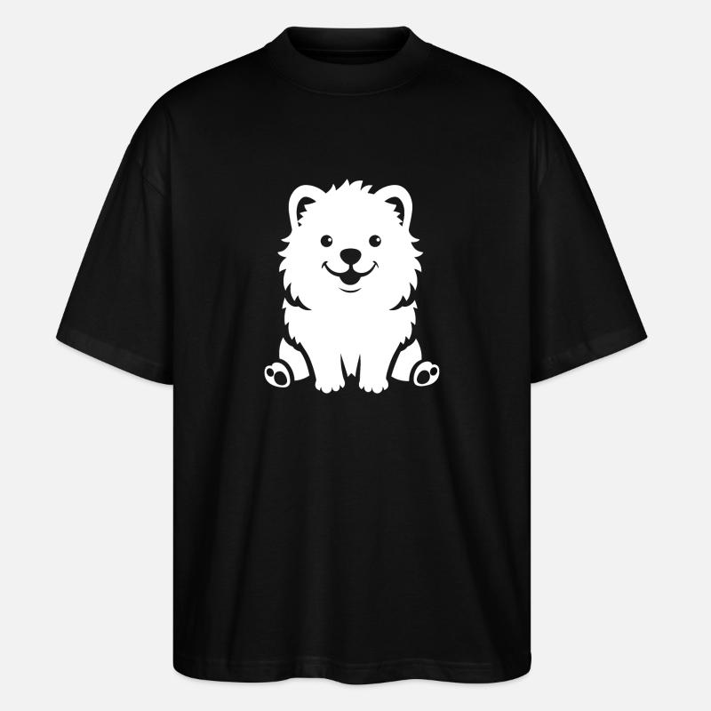 Samoyed - Stanley/Stella Oversized Unisex Organic T-shirt Blaster 2.0 - black