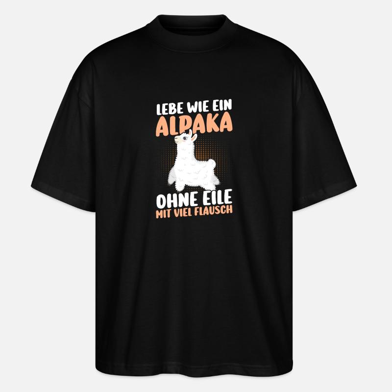 Alpaga - T-shirt bio Blaster 2.0 coupe oversize Stanley/Stella Unisexe - noir