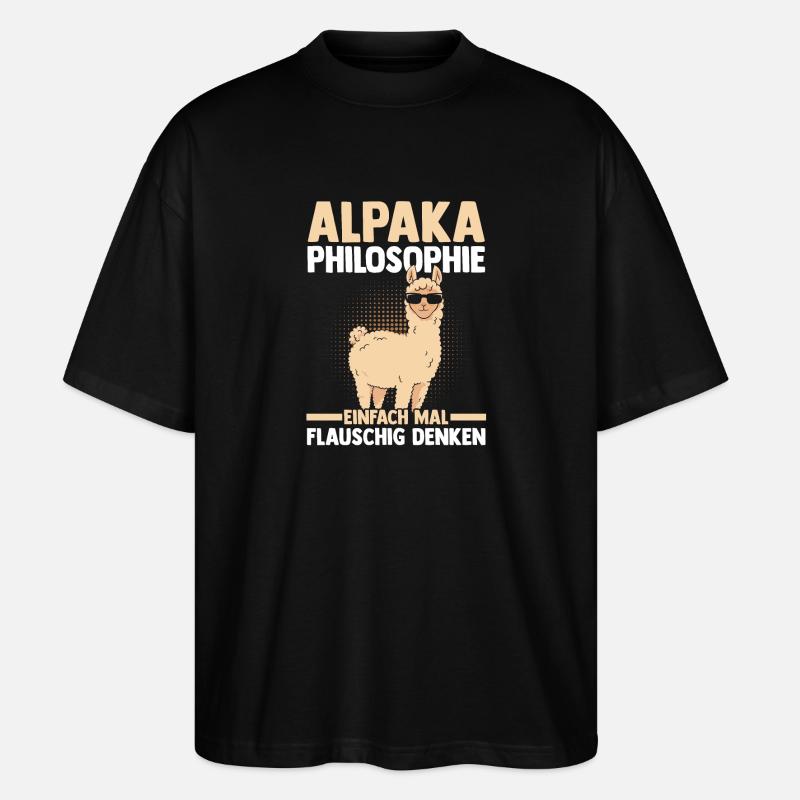 Alpaka - Stanley/Stella Oversized Unisex Bio T-Shirt Blaster 2.0 - Schwarz