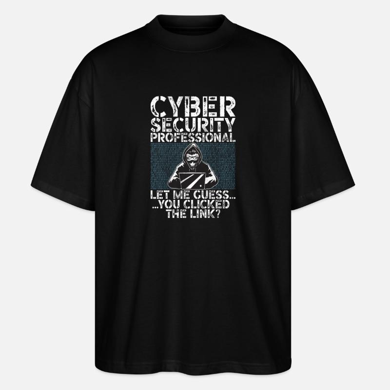 Cyber security hacker hacking - Stanley/Stella Oversized Unisex Organic T-shirt Blaster 2.0 - black