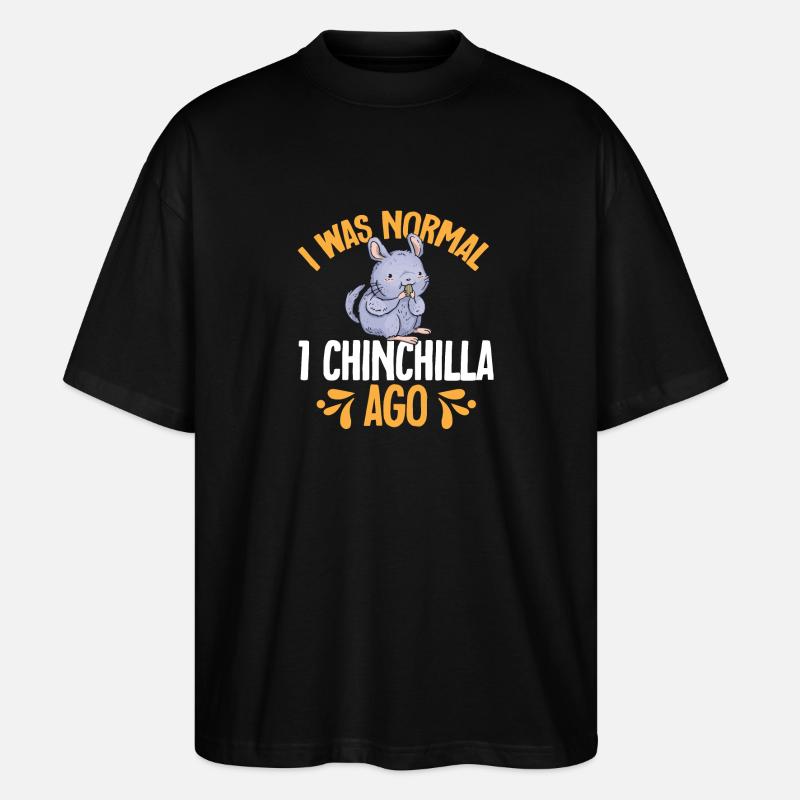 Chinchilla - Stanley/Stella Oversized Unisex Bio T-Shirt Blaster 2.0 - Schwarz