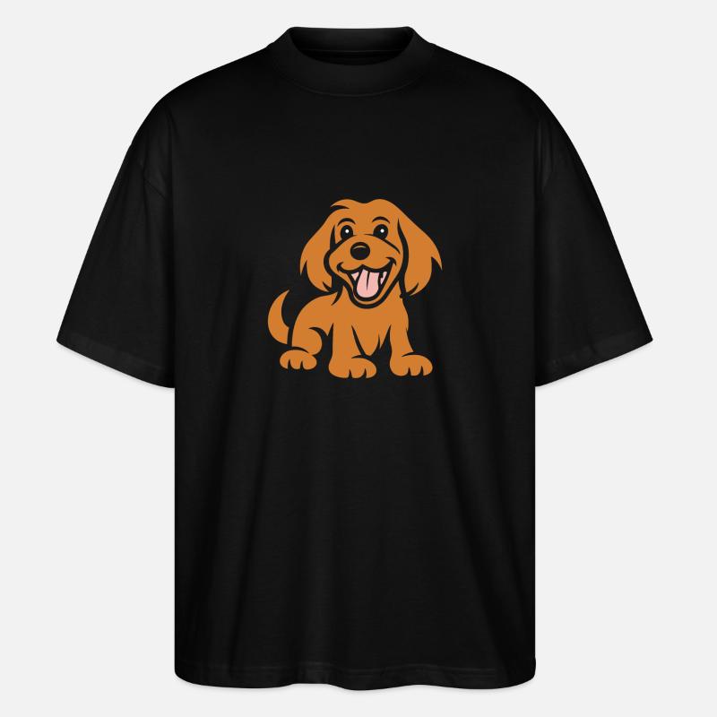 Cocker Spaniel Dog - Stanley/Stella Oversized Unisex Organic T-shirt Blaster 2.0 - black