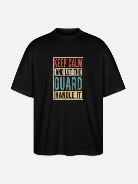 Guard Retro Gift - Stanley/Stella Oversized Unisex Organic T-shirt Blaster 2.0 - black