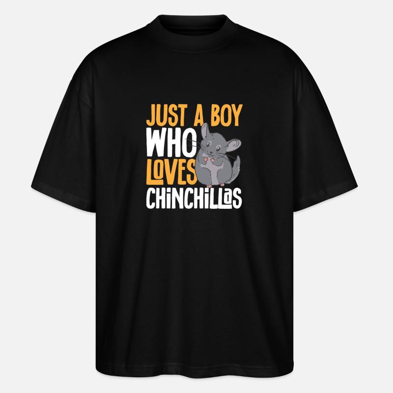 Chinchilla - Stanley/Stella Oversized Unisex Bio T-Shirt Blaster 2.0 - Schwarz