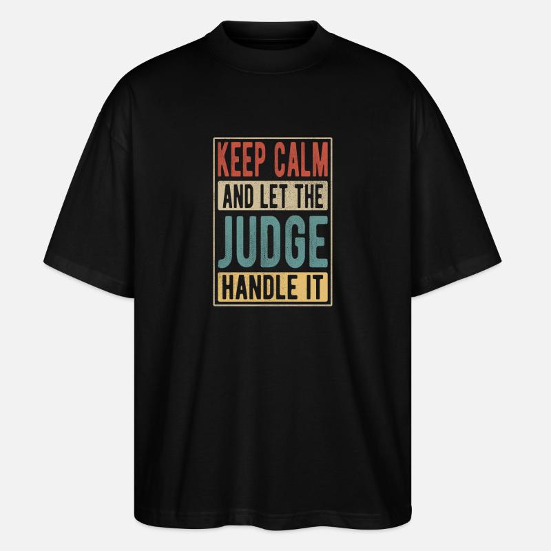 Judge Retro Geschenk - Stanley/Stella Oversized Unisex Bio T-Shirt Blaster 2.0 - Schwarz