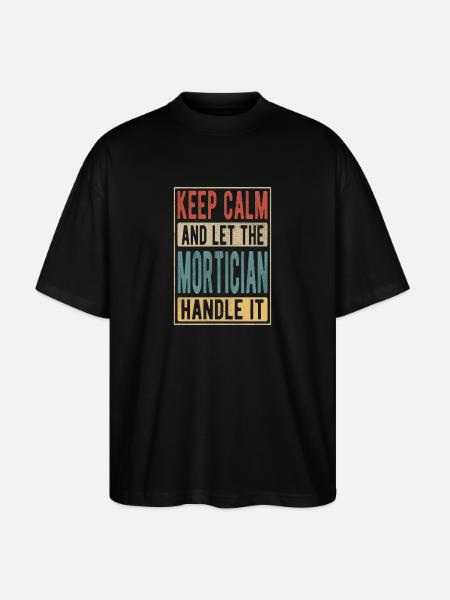 Mortician Retro Gift - Stanley/Stella Oversized Unisex Organic T-shirt Blaster 2.0 - black