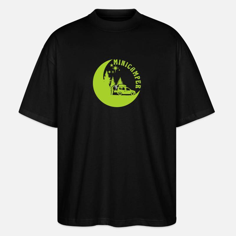 Minicamper Camping-Camper Microcamper - T-shirt bio Blaster 2.0 coupe oversize Stanley/Stella Unisexe - noir
