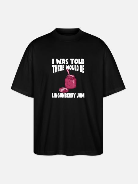 Swedish Lovers Swedish Cranberry Marme - Stanley/Stella Oversized Unisex Organic T-shirt Blaster 2.0 - black