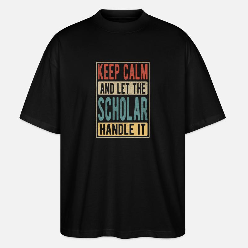 Gelehrten-Retro-Geschenk - Stanley/Stella Oversized Unisex Bio T-Shirt Blaster 2.0 - Schwarz
