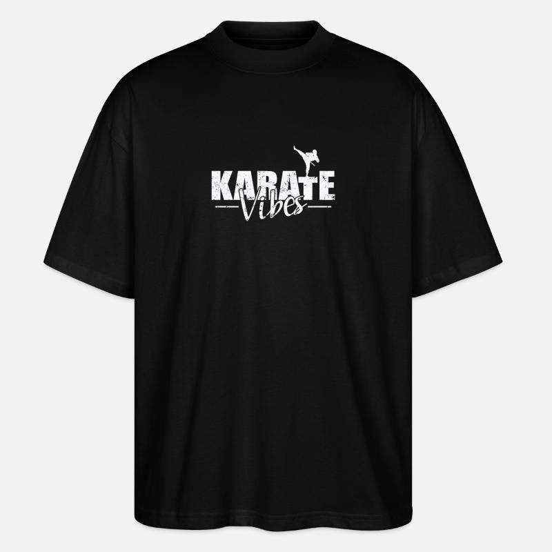 Karate Vibes - Stanley/Stella Oversized Unisex Bio T-Shirt Blaster 2.0 - Schwarz