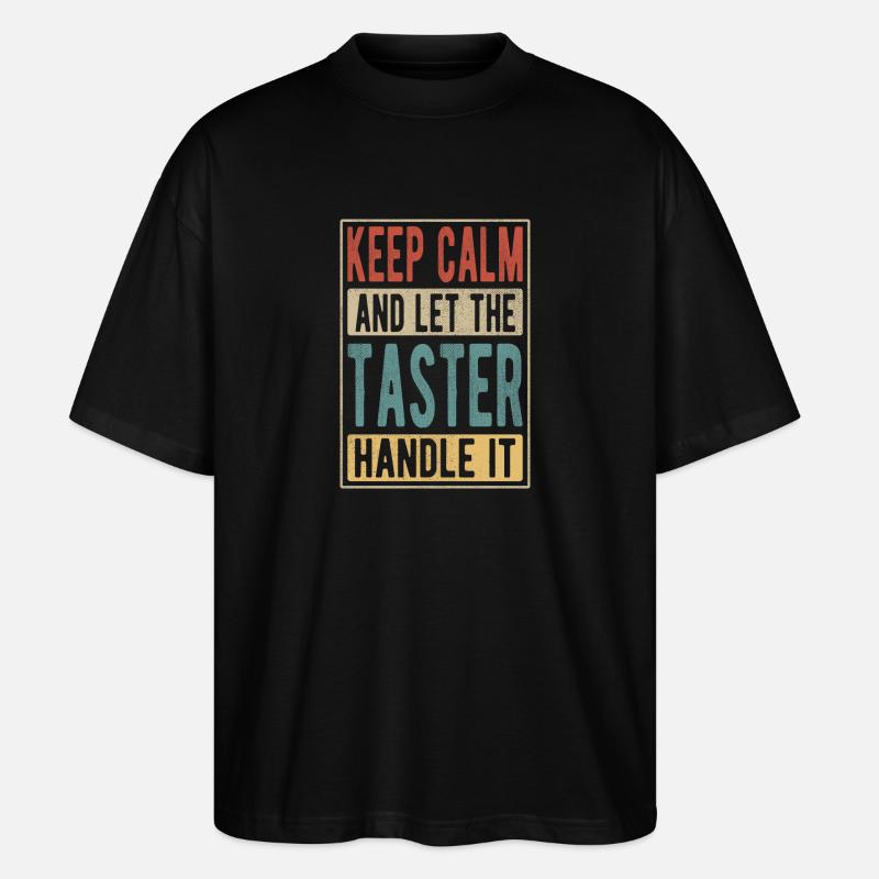 Probier-Retro-Geschenk - Stanley/Stella Oversized Unisex Bio T-Shirt Blaster 2.0 - Schwarz