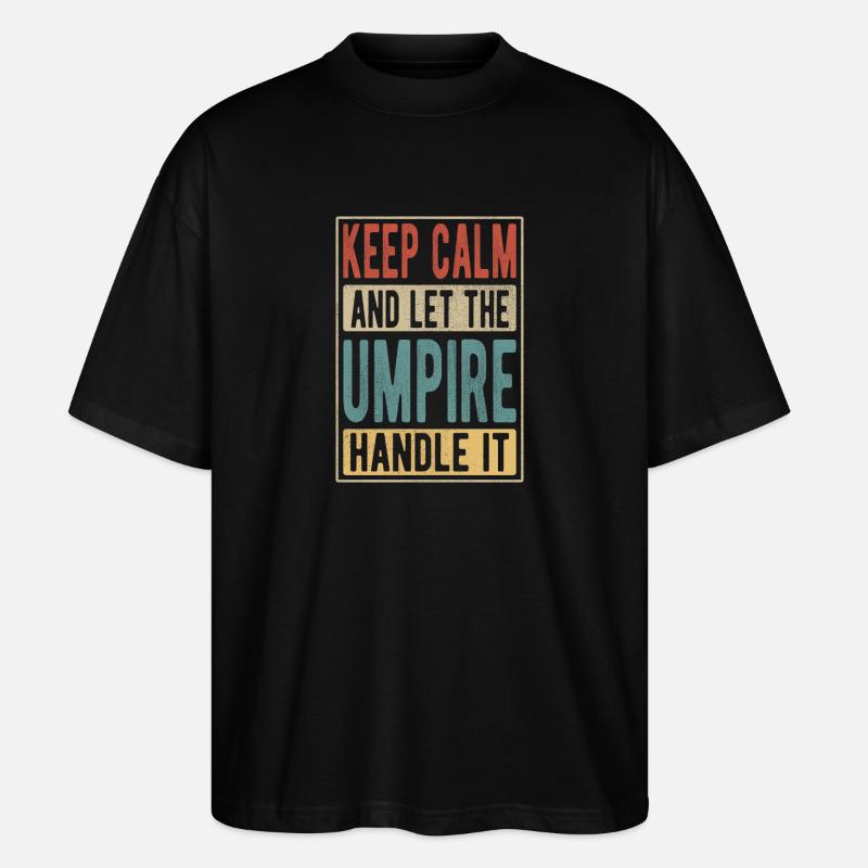 Schiedsrichter Retro Geschenk - Stanley/Stella Oversized Unisex Bio T-Shirt Blaster 2.0 - Schwarz