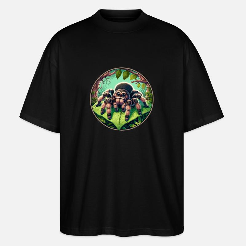 Vogelspinne - Stanley/Stella Oversized Unisex Bio T-Shirt Blaster 2.0 - Schwarz