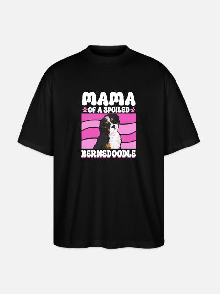 Bernedoodle Hund - Stanley/Stella Oversized Unisex Bio T-Shirt Blaster 2.0 - Schwarz