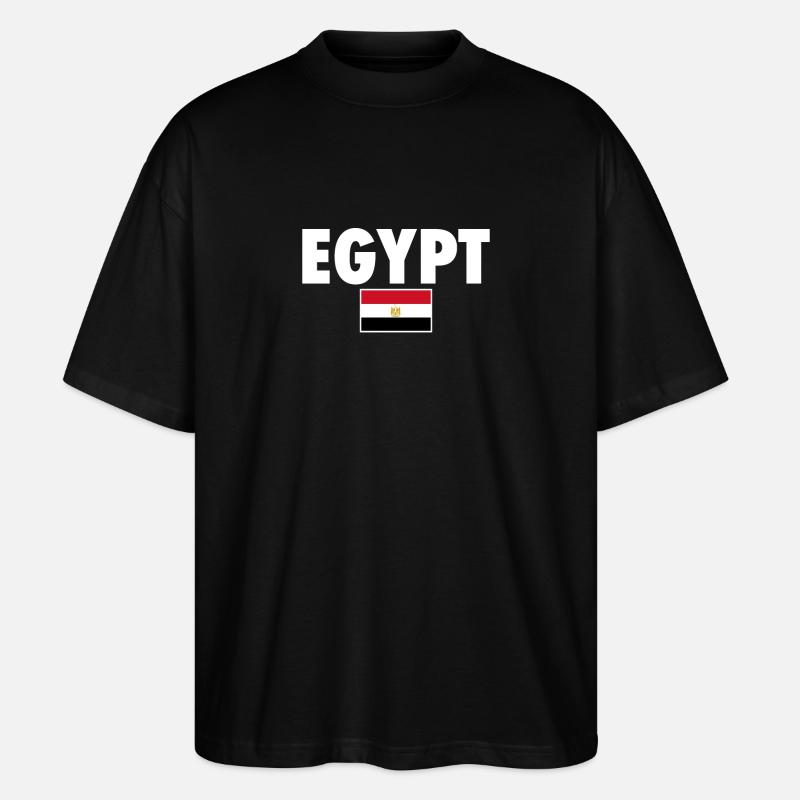 Egypte Drapeau égyptien Egyptien - T-shirt bio Blaster 2.0 coupe oversize Stanley/Stella Unisexe - noir