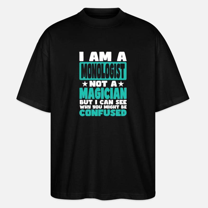 Monologue - T-shirt bio Blaster 2.0 coupe oversize Stanley/Stella Unisexe - noir