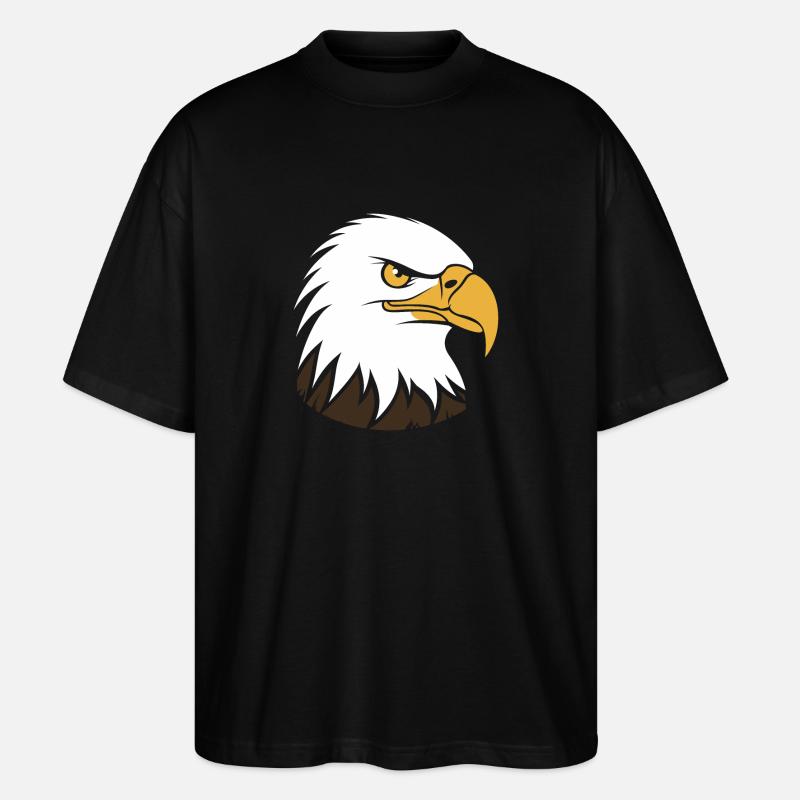 Adler-Vogel - Stanley/Stella Oversized Unisex Bio T-Shirt Blaster 2.0 - Schwarz