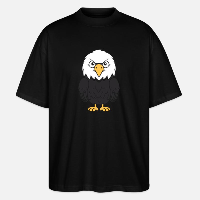 Adler-Vogel - Stanley/Stella Oversized Unisex Bio T-Shirt Blaster 2.0 - Schwarz