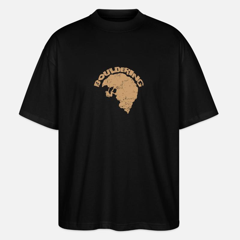 Passe-temps d’escalade de bloc - T-shirt bio Blaster 2.0 coupe oversize Stanley/Stella Unisexe - noir