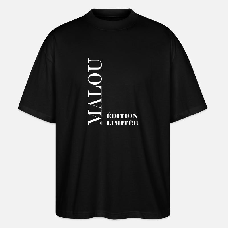 Malou - T-shirt bio Blaster 2.0 coupe oversize Stanley/Stella Unisexe - noir