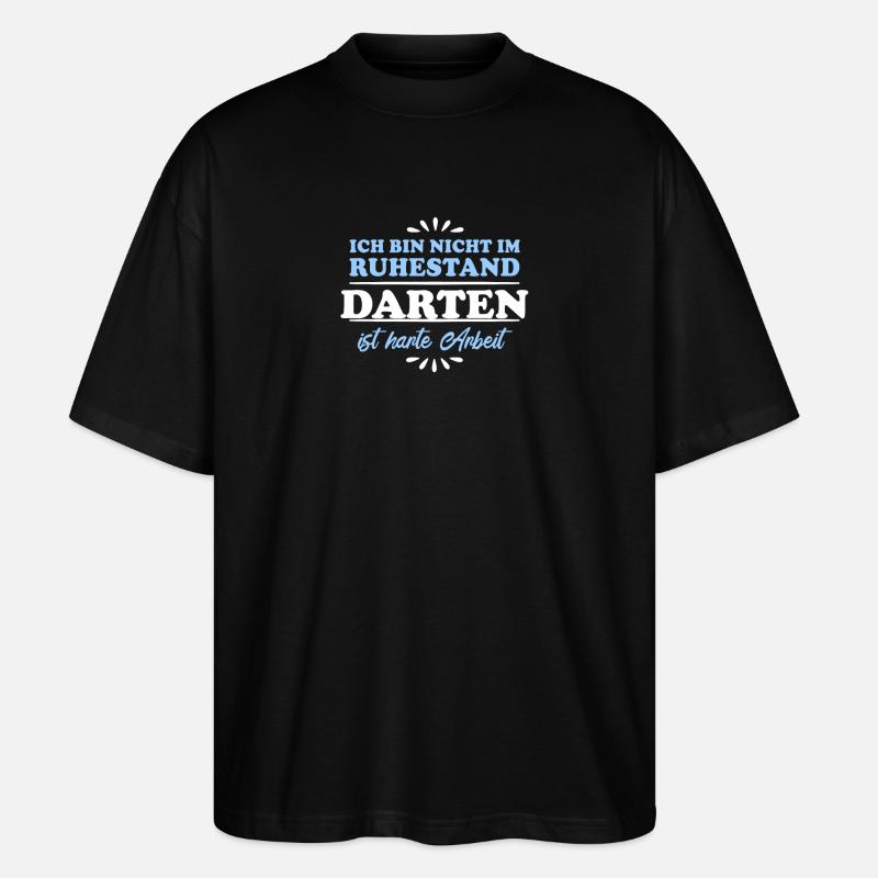 Retraité Retraité Dart - T-shirt bio Blaster 2.0 coupe oversize Stanley/Stella Unisexe - noir