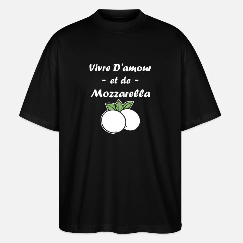 Humour mozzarella - T-shirt bio Blaster 2.0 coupe oversize Stanley/Stella Unisexe - noir