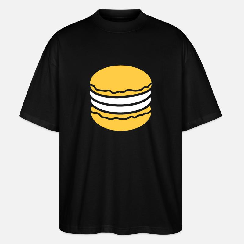 macaron - T-shirt bio Blaster 2.0 coupe oversize Stanley/Stella Unisexe - noir