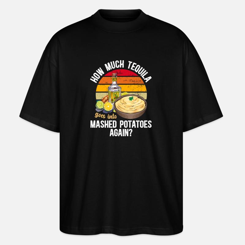 Mashed potatoes Mashed potatoes - Stanley/Stella Oversized Unisex Organic T-shirt Blaster 2.0 - black
