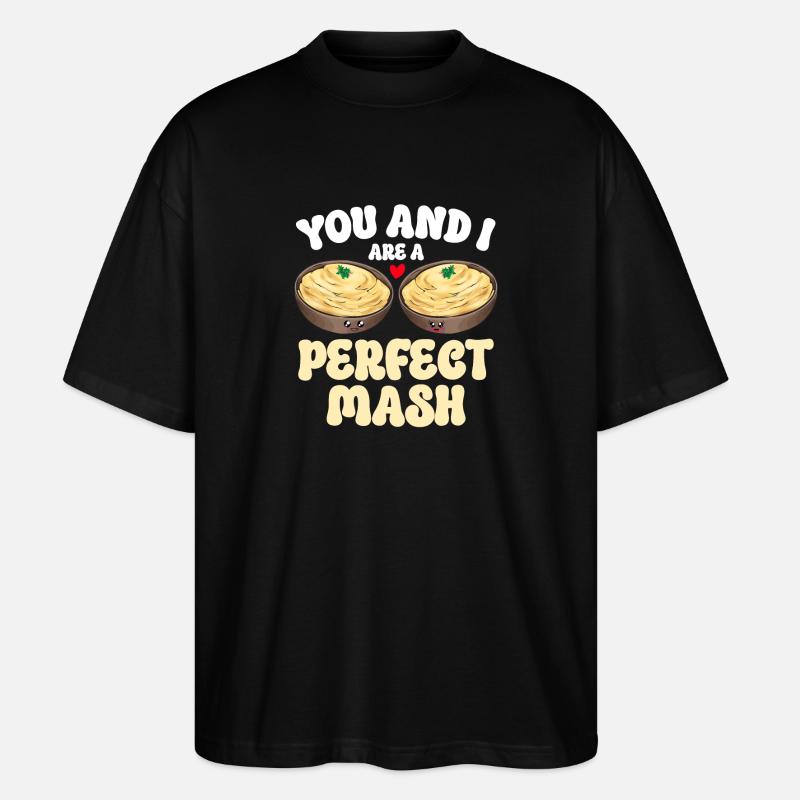 Mashed potatoes Mashed potatoes - Stanley/Stella Oversized Unisex Organic T-shirt Blaster 2.0 - black