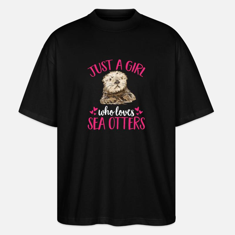 Seeotter - Stanley/Stella Oversized Unisex Bio T-Shirt Blaster 2.0 - Schwarz