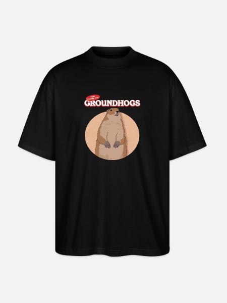 Marmots Mankai Munggen Groundhog Gift - Stanley/Stella Oversized Unisex Organic T-shirt Blaster 2.0 - black