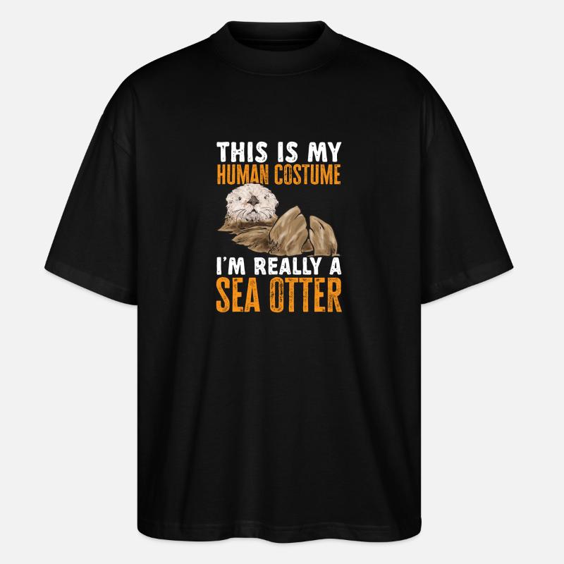 Seeotter - Stanley/Stella Oversized Unisex Bio T-Shirt Blaster 2.0 - Schwarz