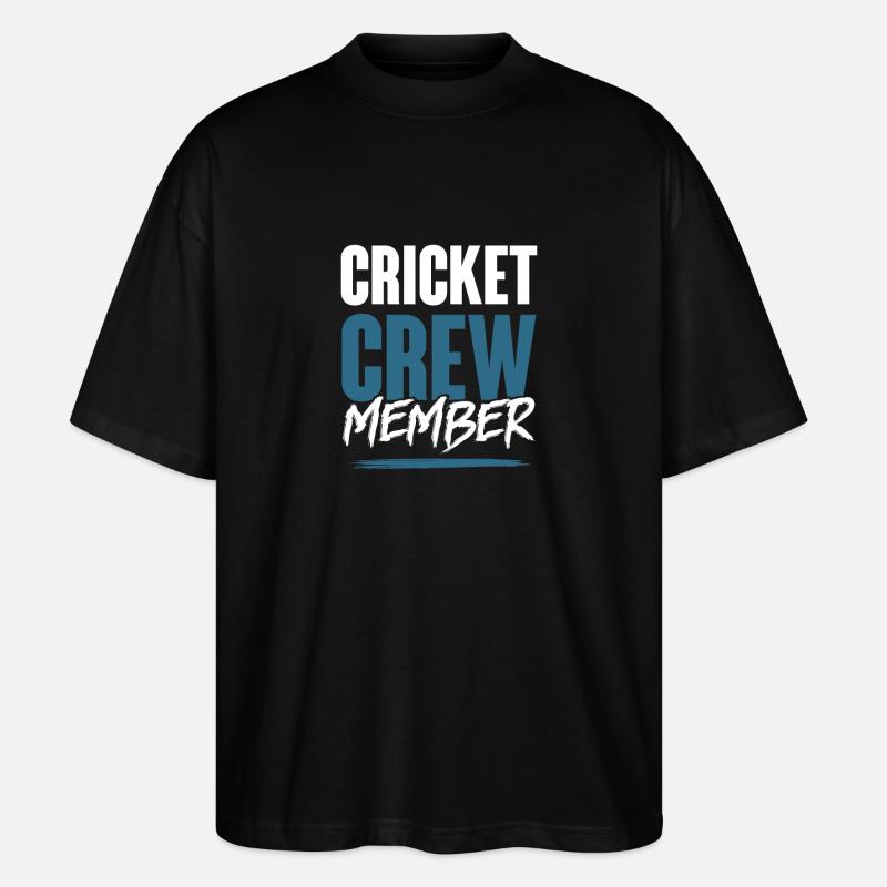 Cricket Crew - Stanley/Stella Oversized Unisex Organic T-shirt Blaster 2.0 - black