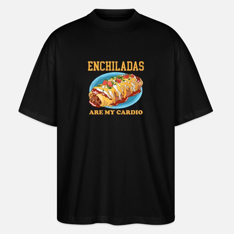 Enchilada mexikanische Enchiladas Geschenk - Stanley/Stella Oversized Unisex Bio T-Shirt Blaster 2.0 - Schwarz