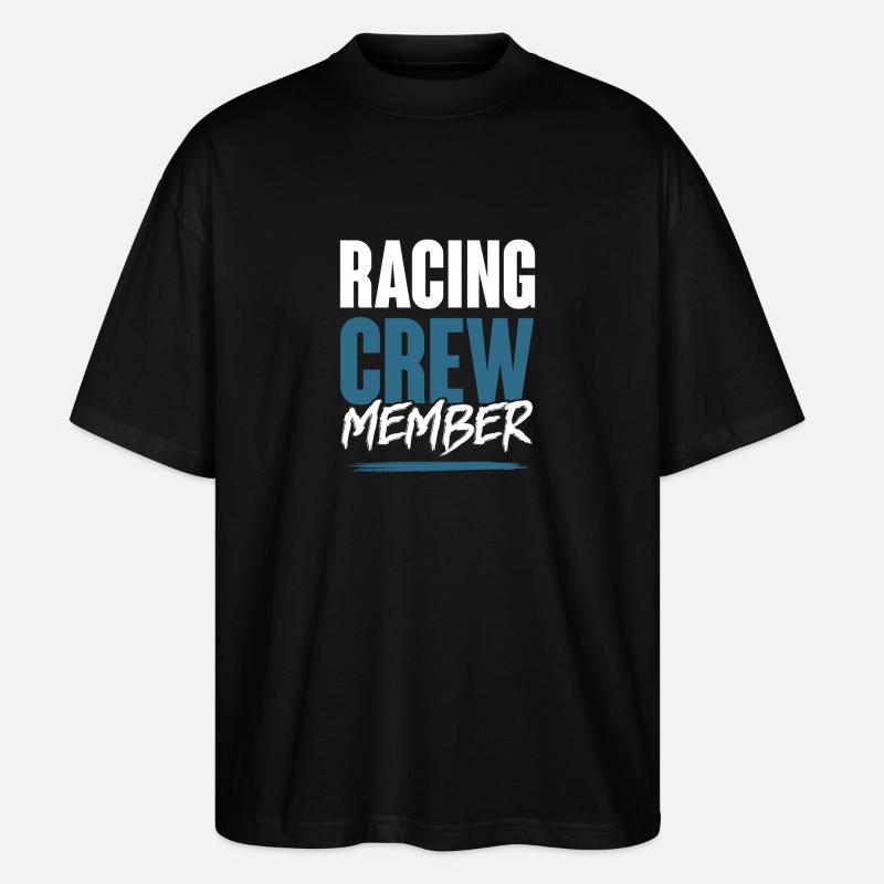Équipage de course - T-shirt bio Blaster 2.0 coupe oversize Stanley/Stella Unisexe - noir