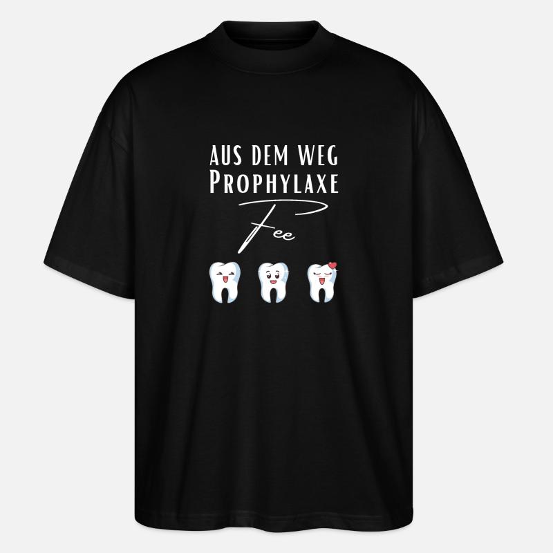 Propyhlaxe FEE Prophylaxeassistentin ZMF ZFA - Stanley/Stella Oversized Unisex Bio T-Shirt Blaster 2.0 - Schwarz