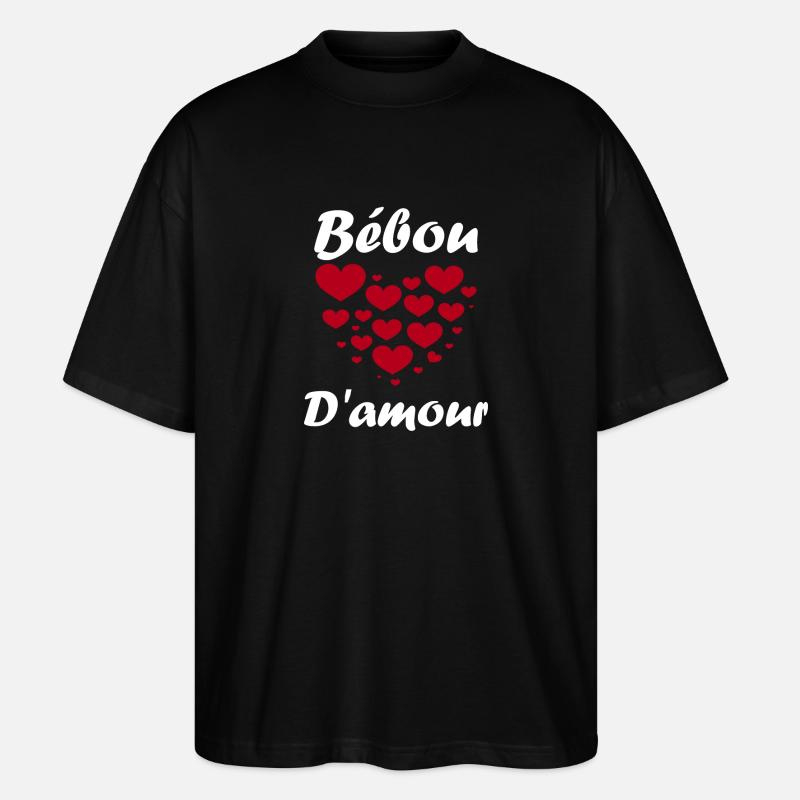 Bébou - T-shirt bio Blaster 2.0 coupe oversize Stanley/Stella Unisexe - noir