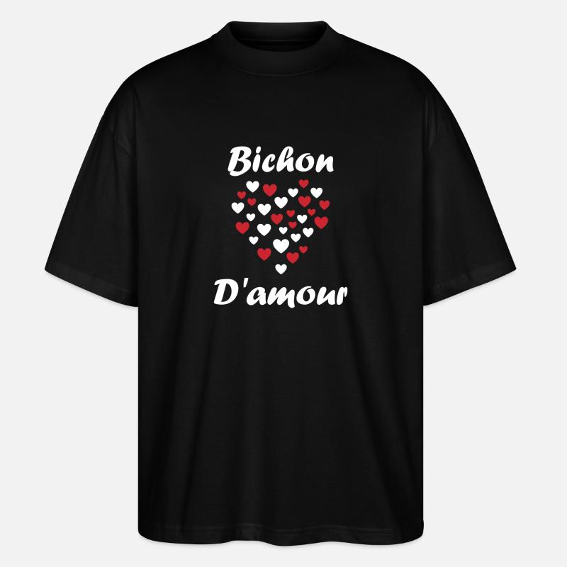 Bichon - T-shirt bio Blaster 2.0 coupe oversize Stanley/Stella Unisexe - noir
