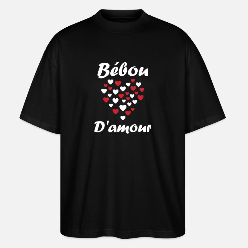 Bébou - T-shirt bio Blaster 2.0 coupe oversize Stanley/Stella Unisexe - noir