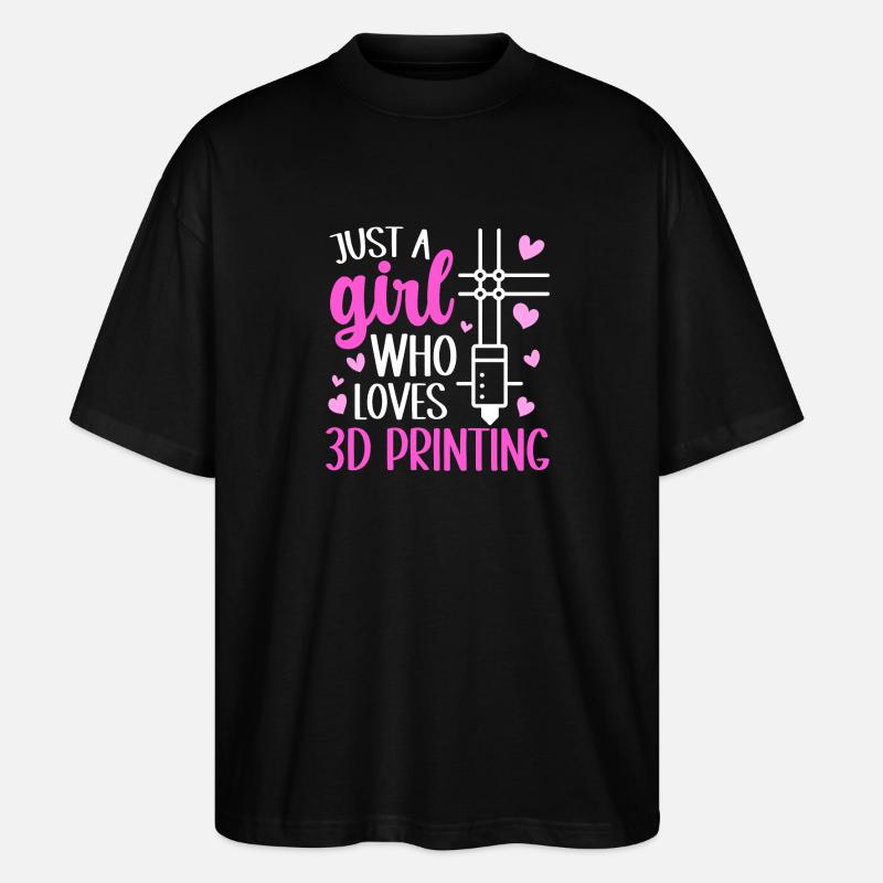 3D Printer 3D Printing - Stanley/Stella Oversized Unisex Organic T-shirt Blaster 2.0 - black