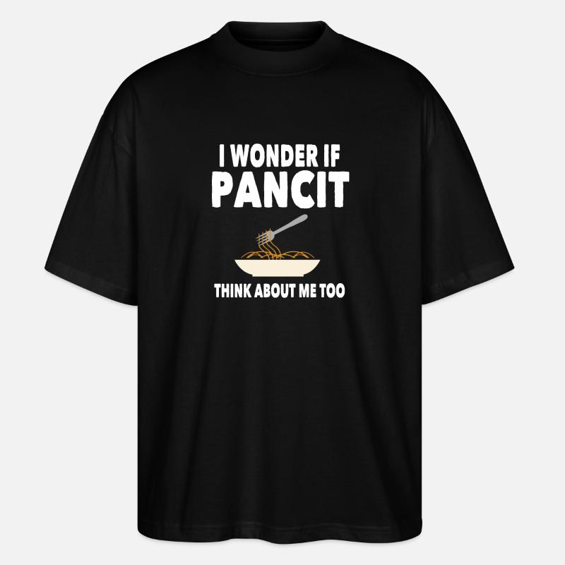 Funny Pancit Gift - Stanley/Stella Oversized Unisex Organic T-shirt Blaster 2.0 - black
