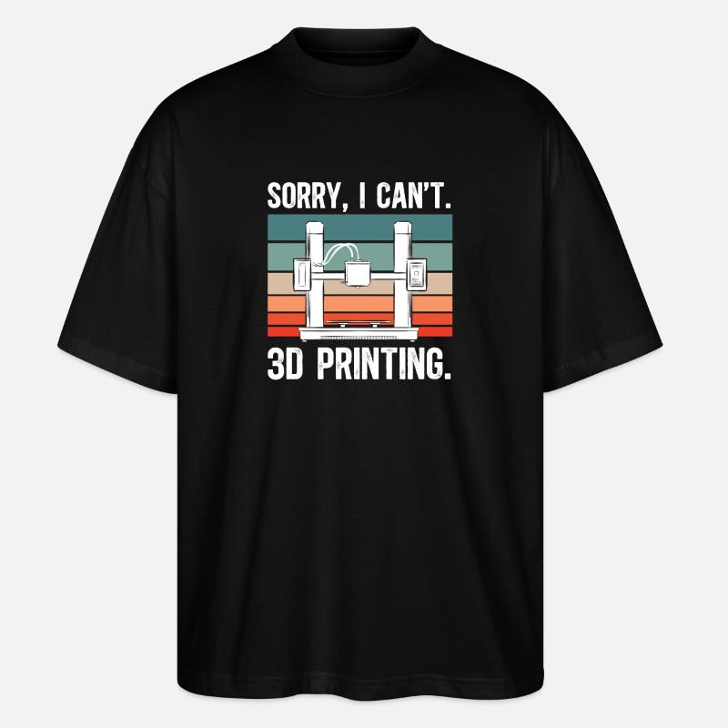 3D Printer 3D Printing - Stanley/Stella Oversized Unisex Organic T-shirt Blaster 2.0 - black