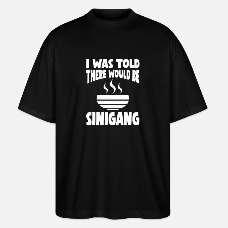 Drôle philippin Sinigang Design - T-shirt bio Blaster 2.0 coupe oversize Stanley/Stella Unisexe - noir