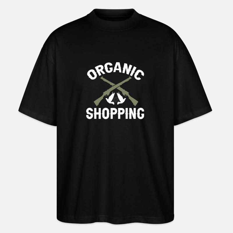 Taubenjäger Taubenjagd Tauben - Stanley/Stella Oversized Unisex Bio T-Shirt Blaster 2.0 - Schwarz