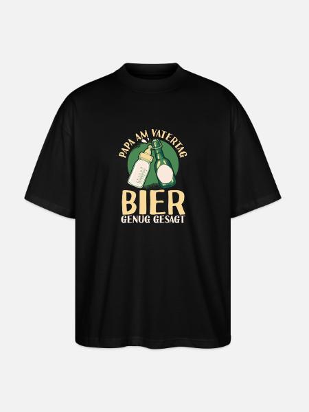 Dad Beer Father Father's Day - Stanley/Stella Oversized Unisex Organic T-shirt Blaster 2.0 - black