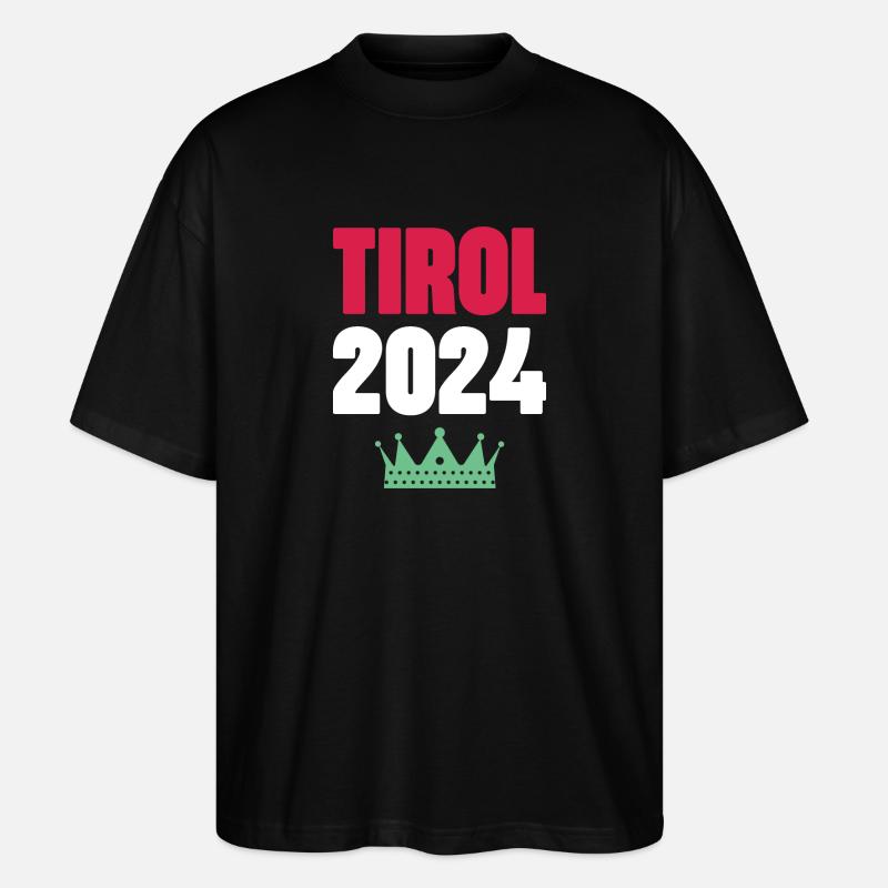 Tirol 2024 Urlaub - Stanley/Stella Oversized Unisex Bio T-Shirt Blaster 2.0 - Schwarz
