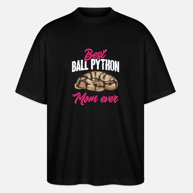 Ball Python Snake King Python - T-shirt bio Blaster 2.0 coupe oversize Stanley/Stella Unisexe - noir